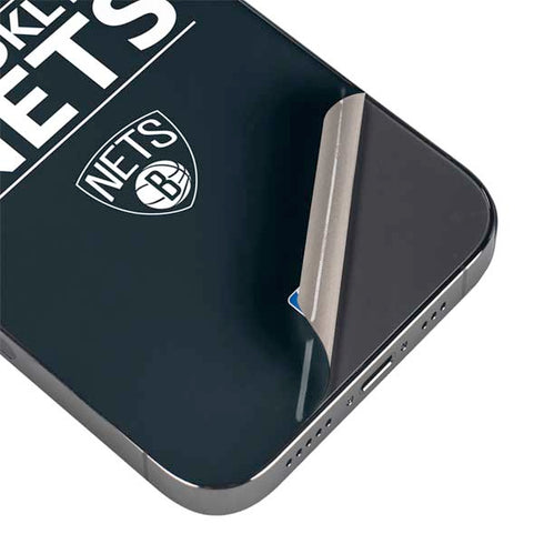 NBA Brooklyn Nets Standard - Black iPhone 16e Skin